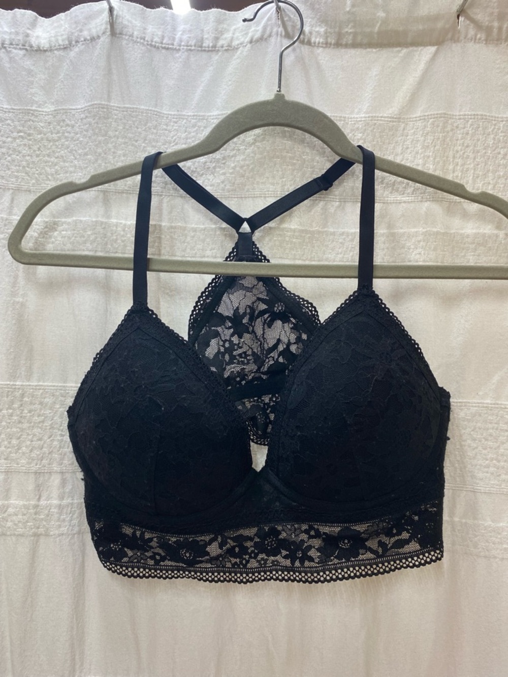 Victoria's Secret Black Lace Racerback Bralette
